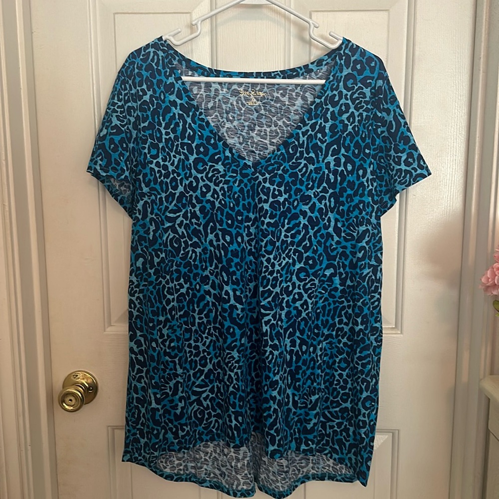 Lilly Pulitzer leopard print t-shirt
